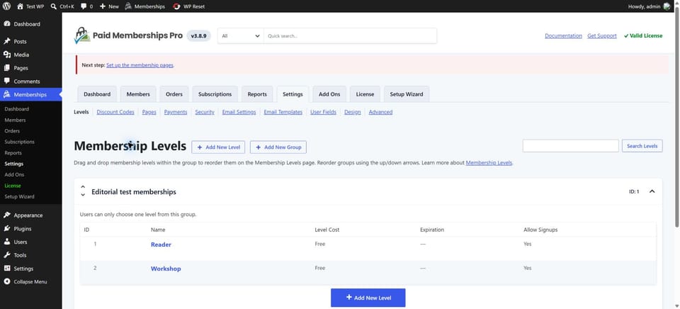 Paid Memberships Pro 3.8.9 Download — Access Tests & Nulled FAQ